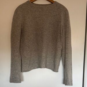 Reformation Jeans Heather Gray Boyfriend Crewneck Sweater